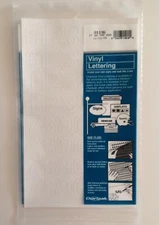 Chartpak Self-Adhesive Vinyl Numbers, 1 Inch High, White, 44 per Pack (01136)