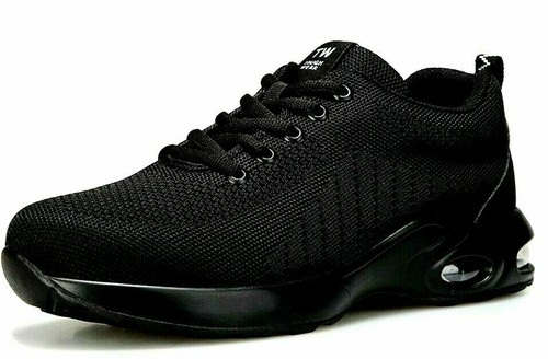 Botas de Entrenador de Seguridad Zapatos Puntera de Acero Gorra Ligeras Hombres Mujeres Tallas Reino Unido - Imagen 8 de 35