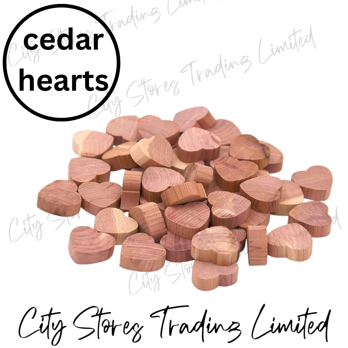 Cedar Wood Moths Hearts Repellent Drawers Wardrobe Natural Scent Mildew Insect B