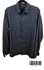 Ted Baker Men's Blue Long Sleeve Shirt Size 4 Used Good Condition