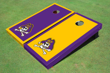 East Carolina University Alternating Border Cornhole Boards