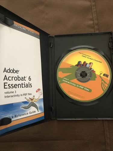Adobe Acrobat 6 Essentials Volume 1-3 CD Total Training 2003 W/ Ted Padova RARE! - Picture 6 of 11