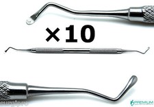 10  Dental Excavator 19W, Restorative Endo Spoon 2mm Instruments