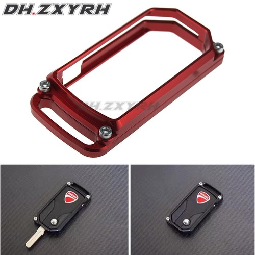 Rzmmotor Billet CNC Motorfiets Sleutel Afstandsbediening Case Houder Voor Fit Ducati Multistrada 1200 Diavel 2010 2011 2012 2013 2014 2015 Gold&Gray
