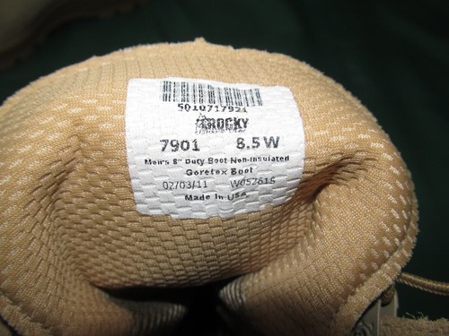 Gamuza Rocky 7901 beige tostado para hombre 8" Combat Desert 8,5 W Gortex clima templado - Imagen 2 de 5