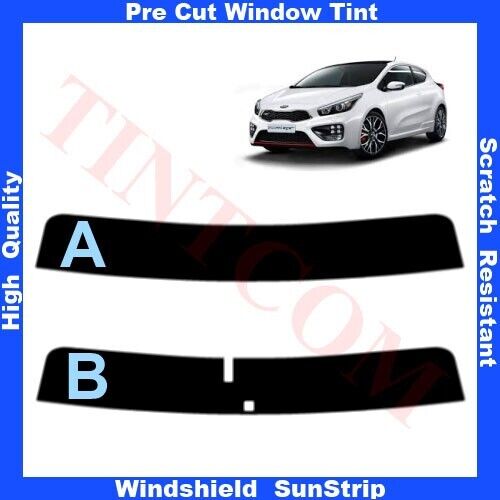 Vorgeschnittene Sonnenleiste für Kia Pro Ceed 3-türiges Schrägheck 2013 -... jeder Schatten - Bild 1 von 4