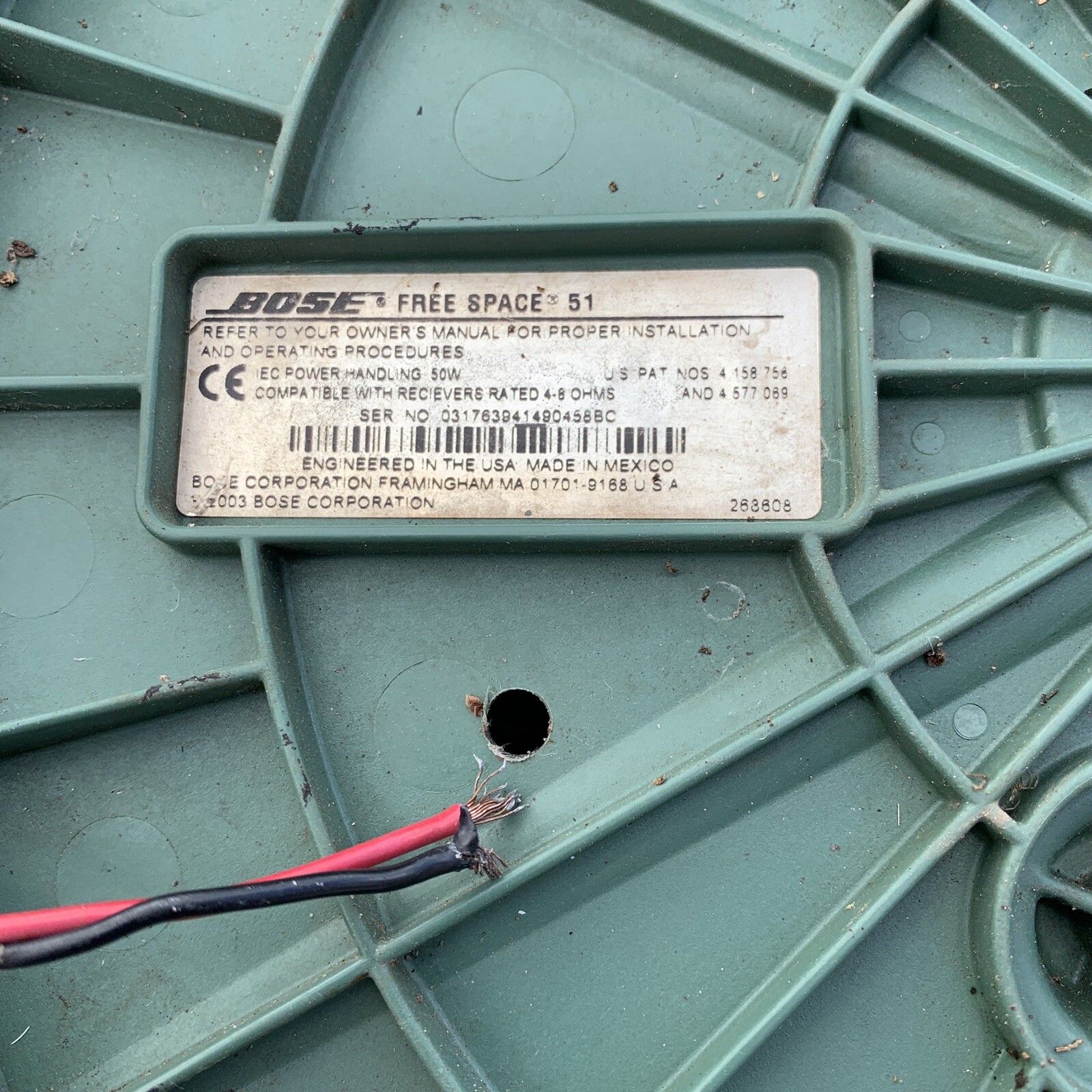 Bose Freespace 51 Outdoor Environmental Speakers Pair Free Space 51 Tested Works Ebay