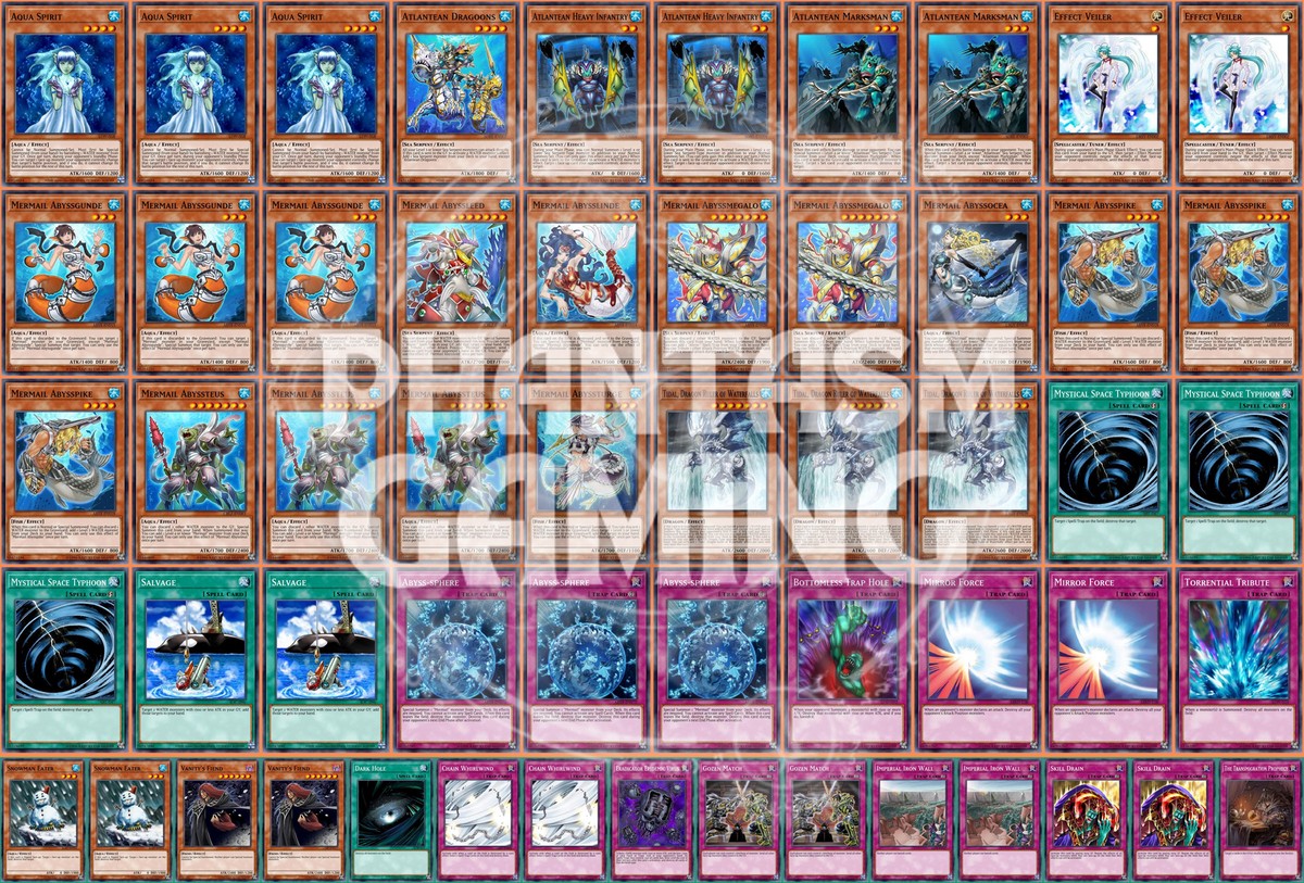 yugioh mermail deck 2019 Complete Custom for Yu-Gi-Oh! EN020) delivers 2400 ATK / 1900 DEF and strengthens WATER/Mermail strategies by turning discards into a Special Summon while enabling aggressive multi Yugioh - Mermail Atlantean -