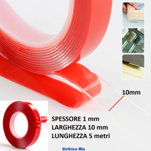 NASTRO BIADESIVO INVISI ULTRA FORTE 120 KG 15x19mm - Colore Amico