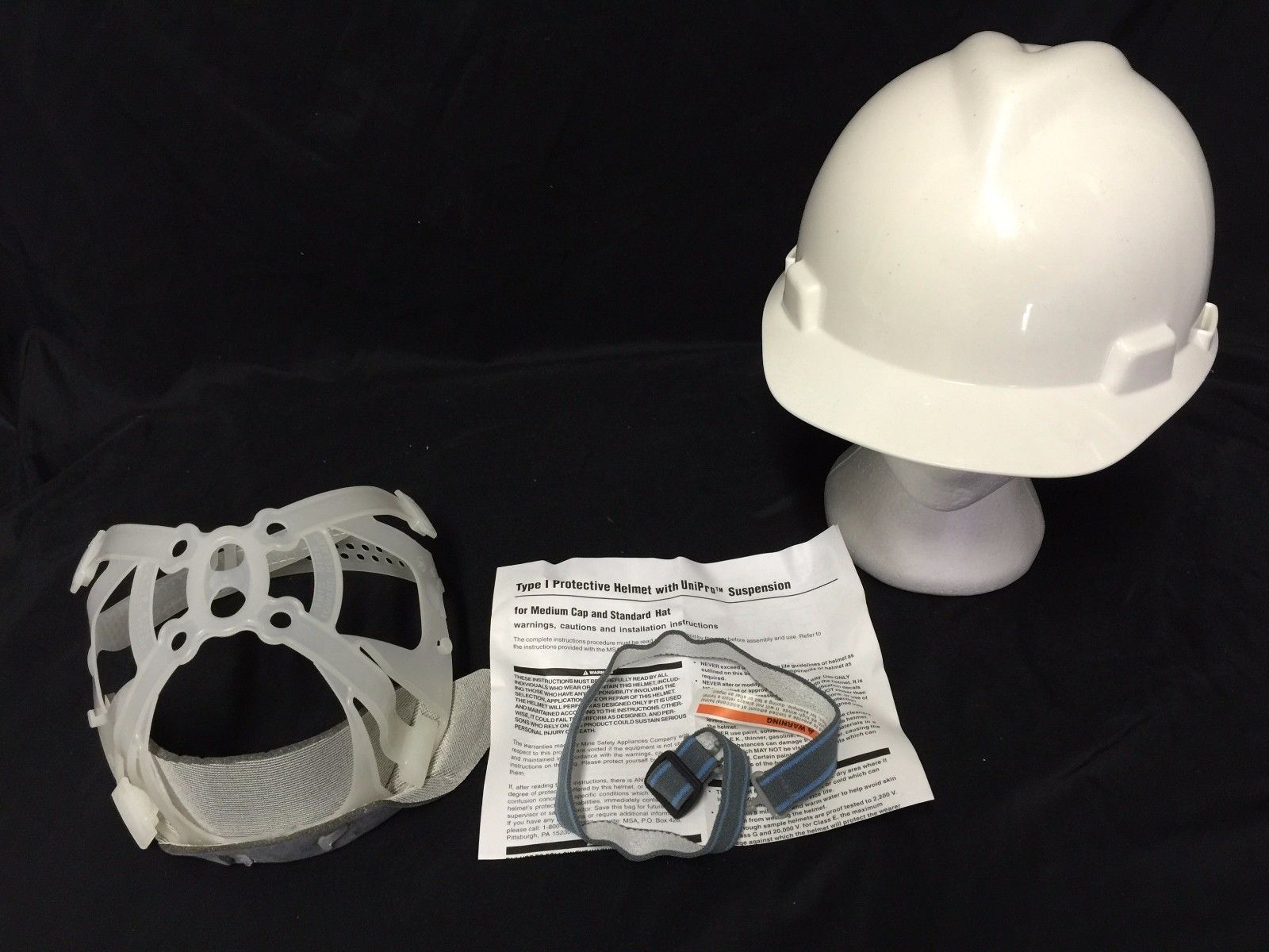 msa hard hat chin strap