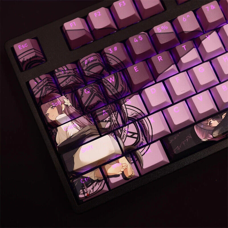 Frieren: Beyond Journey's End RGB PBT Cherry MX Keycaps For Mechanical Keyboard - Image 2 of 4