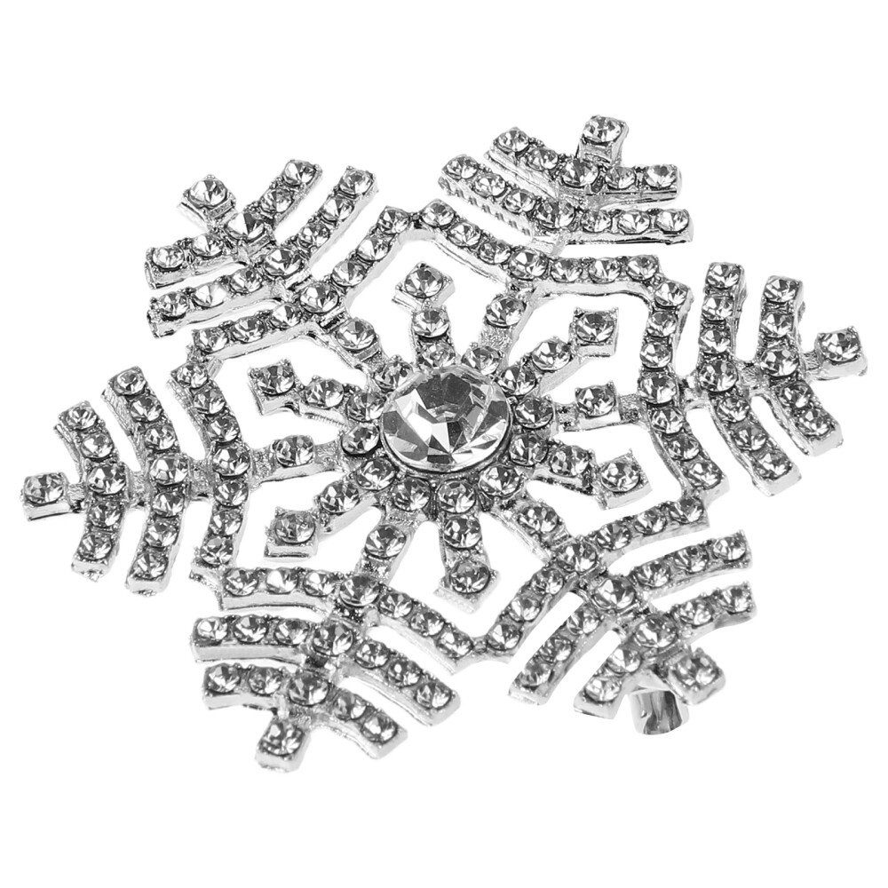 Cute Pins Snowflake Rhinestone Brooch Exquisite Stable Accessory