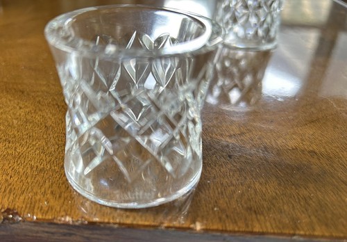 2 VINTAGE WATERFORD CRYSTAL COMERAGH ROUND NAPKIN RINGS - Picture 3 of 3