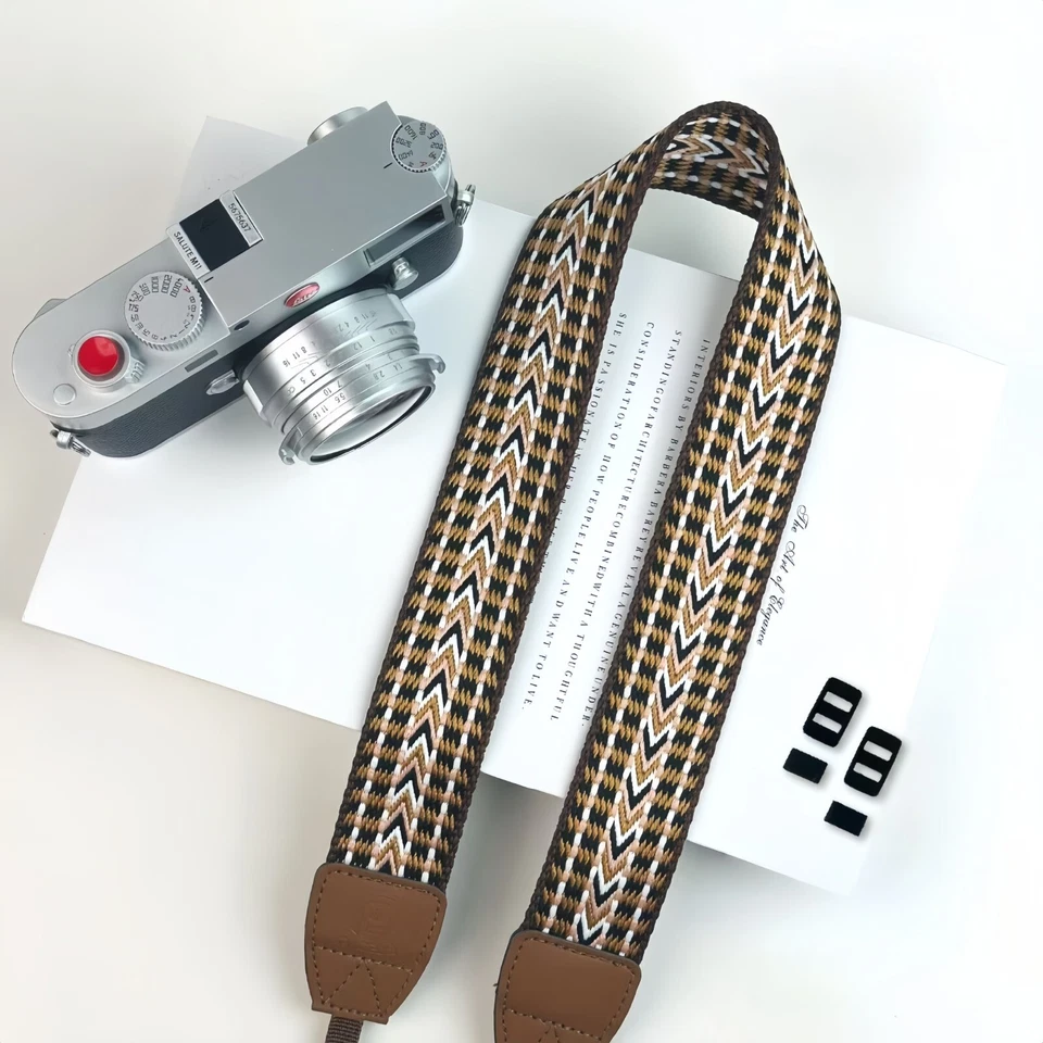 Correa de hombro para cámara digital SLR. Bordado tejido de nailon. Varios colores Foto 4 de 4