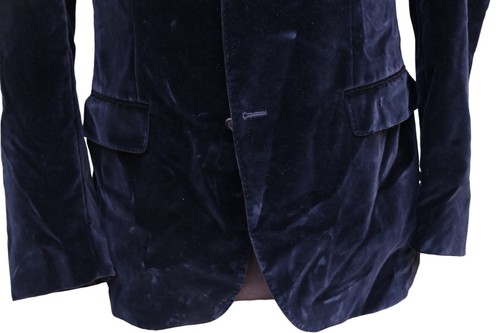 Hugo Boss Queen Black Velvet Two Button Jacket Blazer SZ 40R - Picture 5 of 8