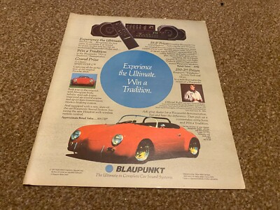 PTRBK8 ADVERT 13X11 BLAUPUNKT COMPLETE CAR SOUND SYSTEMS