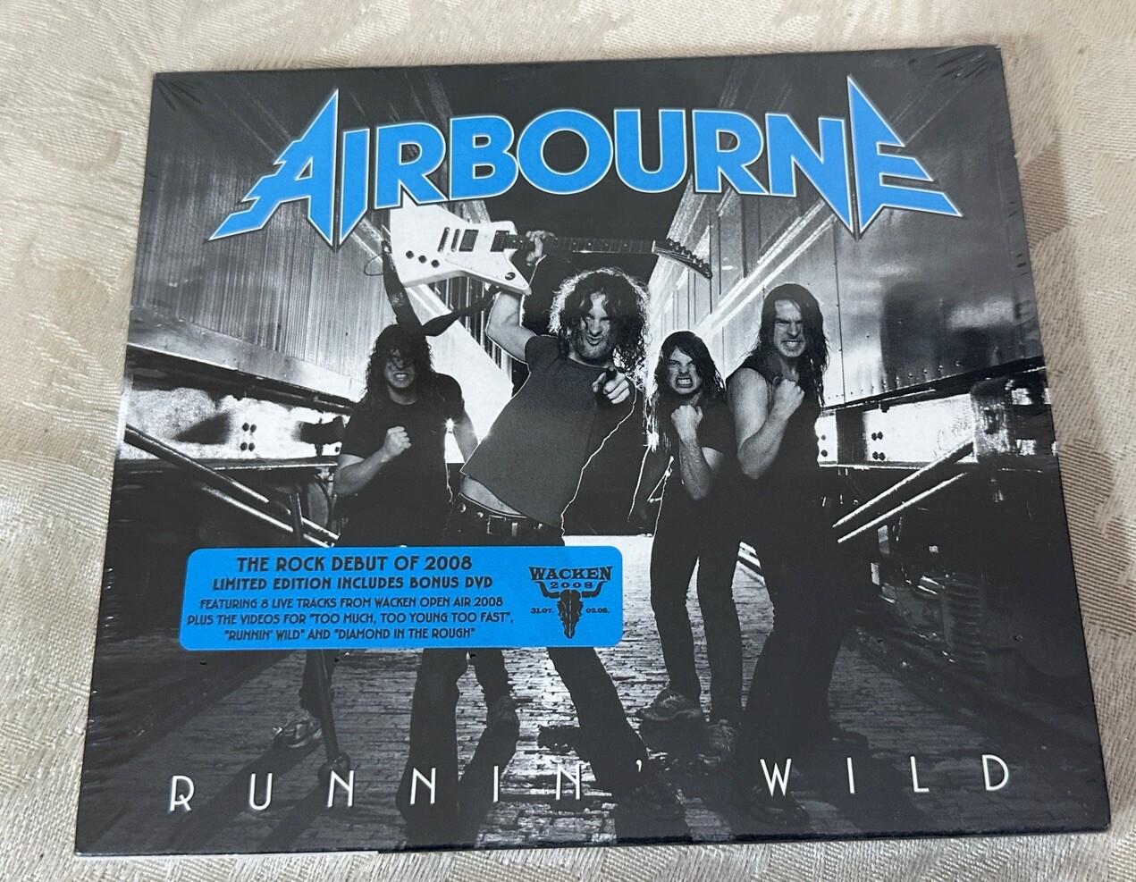 Airbourne - Runnin Wild - CD Album with Bonus DVD (2007) - NEW / Sealed