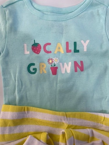 Joe Boxer Girls Size 12 Mos infant Girl Snug Fitting 2-Piece Pajama Set/New/ - Picture 2 of 7