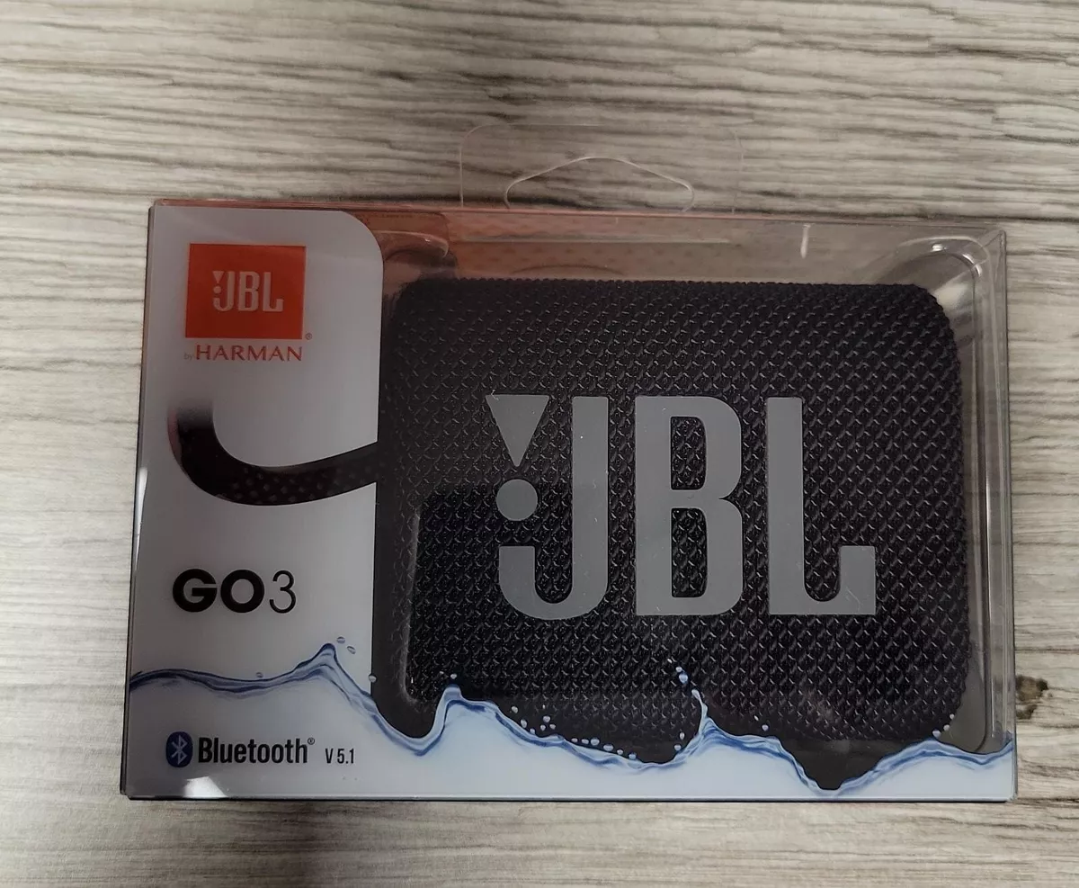 JBL Go 3 Portable Bluetooth Speaker (Black)