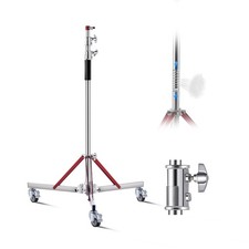 Heavy Duty Light Stand Casters Max Height 10.5 ft/320 cm Adjustable Tripod