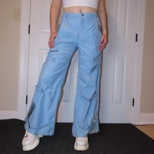 Vintage Baby blue Rave Pants By Macgirl In The Early 2000s.