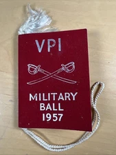 1957 Virginia Tech VPI Military Ball Scabbard & Blade and Arnold Air Society