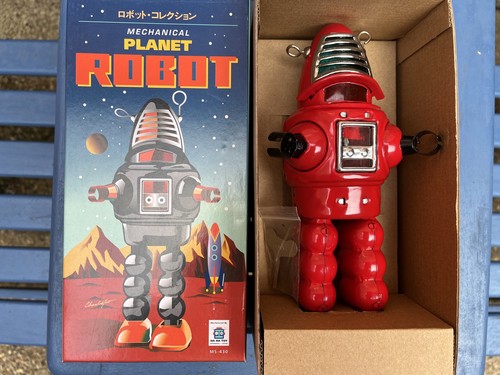 Weißblech Uhrwerk mechanisch Forbidden Planet Robbie der Roboter funktioniert - Bild 2 von 5