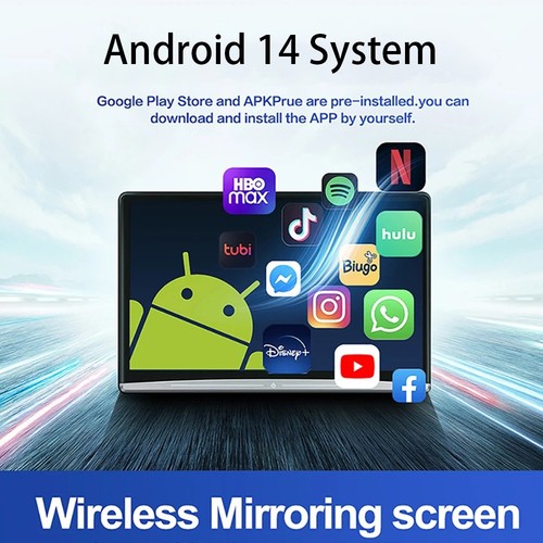 Android 14 8G+128G Car Headrest Monitor For Ford Rear Seat Entertainment System - Picture 5 of 9