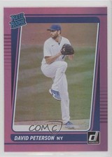 2021 Panini Donruss Rated Rookies Holo Pink David Peterson #61 9cx