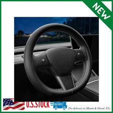 Nappa Leather Ultra-Thin Steering Wheel Cover, for Tesla Model 3/Y Steering Whee