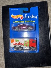1995 Vintage Hot Wheels Lucky Limited Edition Pink Porsche 959 Hiway Hauler