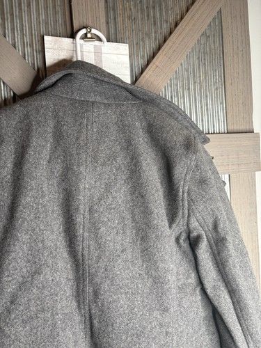 American Eagle Wool Button Up Peacoat Men’s Size Medium Nice - Picture 11 of 13
