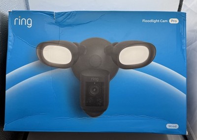 Floodlight Cam Pro with 2K Video and Ring Vision, 2 LED Lights, Dual Band Wi-Fi