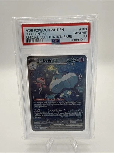 Pokémon Jellicent EX TCG Card 168/086 Sv: White Flare Sir PSA 10 Gem Mint