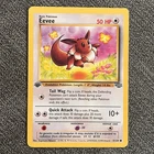 1st Edition Eevee 51/64 LP - Jungle Set Common Card - Vintage WOTC Pokémon TCG