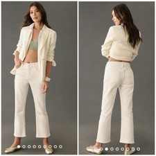 ANTHROPOLOGIE Pilcro The Yaya Mid-Rise Crop Flare Jeans - 34