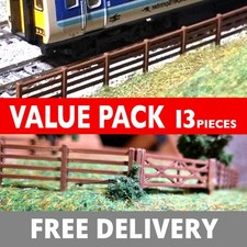 OO Gauge Fencing & Gates Model Railway trains Fences 00 gauge 1:76 railing