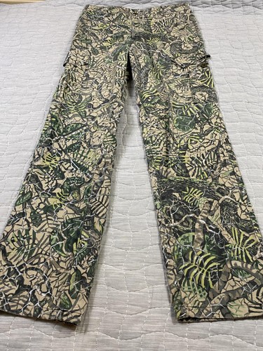 Brush Country Camouflage Pants Mens Medium Green Camo Cargo Hunting Outdoor