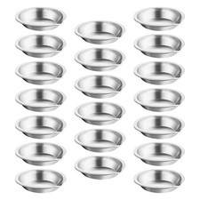  Ensemble de 20 palettes de mélange de peinture en acier inoxydable – Petites