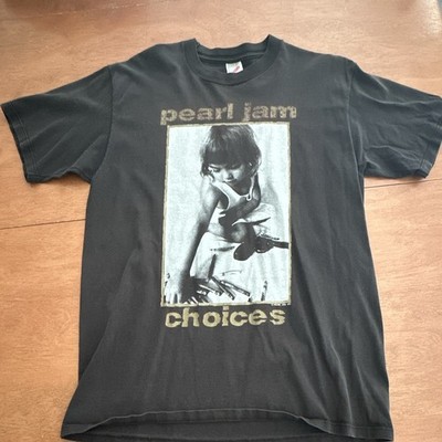 Pearl Jam Choices 1992 T-Shirt Size L Original Rock & Pop Music Tee