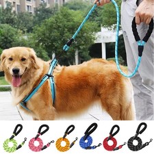 Nylon Tow Rope Non Slip Foam Handle Dog Walking Round Leashes Outdoor DIY  