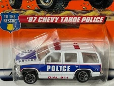 Matchbox #30 '97 Chevy Tahoe Police SUV, White, 1/64, NIB