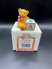 Cherished teddies Bear with ABC "A" block