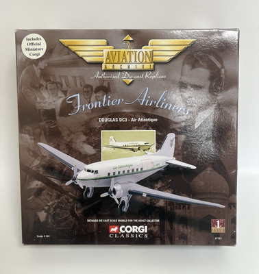 Corgi Aviation 1:144 Douglas DC3 Air Atlantique 47107 Frontier Airliners MINT