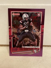 2020 Panini Donruss Football Javon Kinlaw Rookie Purple Numbered 5/6 Rare