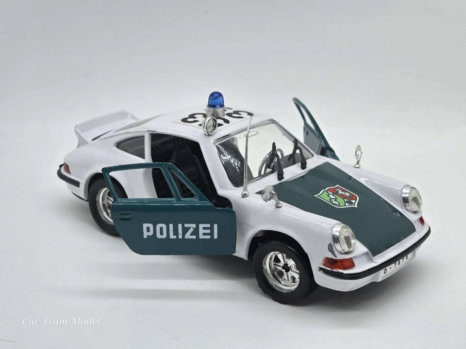 Porsche 911 Polizei - Polistil 1:25 1/25 1-25 RARE! Vintage - Immagine 3 di 4