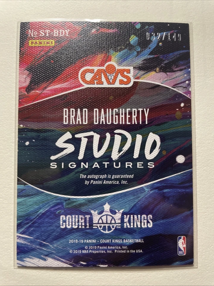 2018-19 Panini Court Kings - Studio Signatures Brad Daugherty #ST-BDY /149 (AU) - Image 2 of 2