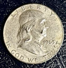 1963 D Franklin Half Dollar 90% Silver