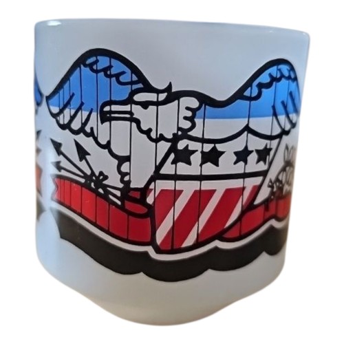 Vintage Federal Heat Proof Milk Glass 1776 Bicentennial Mug NO Chips - Picture 3 of 8