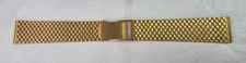 ZRC 18 MM Gold Plaque Oro Correa Watch Band Strap Vintage